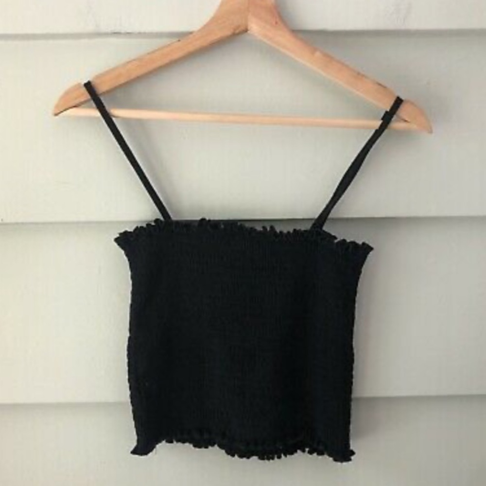 NWOT | John Galt x Brandy Melville | Smocked Woven Tank Top | Size O/S